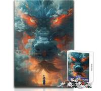 Puzzle de 1000 pièces pour Adultes - Dragon Japonais - Casse-tête - Jeu Familial - Anti-Stress - Cadeau d'anniversaire - Dimensions:38x26cm