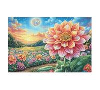 Puzzle De 1000 Pièces pour Adultes Dragon Porte-Bonheur mer de Nuages 1000 PCS 75x50cm Cadeau De Thanksgiving Parfait pour Temps en Famille Améliore Concentration Patience