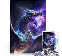 Puzzle de 1000 pièces pour Adultes Dragon souverain de la Galaxie Jouets à Faire soi-même Cadeau d'œuvre d'art 75x50cm