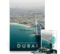 Puzzle de 1000 pièces pour Adultes,Dubaï Métropolitain,découpe Premium,Jeu de réflexion,Divertissement,Temps Mort,décoration de Noël (38x26cm)