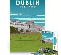 Puzzle de 1000 pièces pour Adultes,Dublin,Irlande,Art du Voyage,découpe Premium,Jeu Stimulant,Divertissement,décoration de Noël (38x26cm)