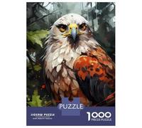 Puzzle De 1000 Pièces pour Adultes Eagle Wall Art Print-10 Puzzle pour Adultes Jeu Manuel Décoration Murale Activités Amusantes À La Maison, 52x38cm/1000pcs