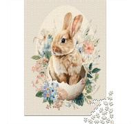 Puzzle De 1000 Pièces pour Adultes Easter Bunny Egg Decor Puzzle Adulte, Jouet, Décoration Murale, Difficile, Cadeau d'anniversaire, Cadeaux, 70x50cm/1000pcs