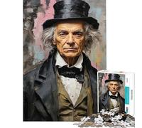 Puzzle de 1000 pièces pour Adultes Ebenezer Scrooge Stimule Le Cerveau Activités familiales Jeu éducatif Convient aux 14 Ans et Plus (38x26cm)