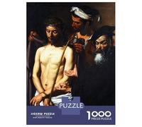 Puzzle De 1000 Pièces pour Adultes ECCE Homo by Caravaggio Adolescents Puzzles Anti-Stress Jeux Difficiles Défi Activités Amusantes À La Maison 38x26cm/1000pcs