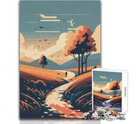 Puzzle de 1000 pièces pour Adultes « Échos de la Nature », Jeu intellectuel Stimulant, idée Cadeau, Format 50x75cm