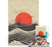 Puzzle de 1000 pièces pour Adultes Éclipse écarlate Jeu éducatif Difficile et Stimulant idéal comme Cadeau 50x75cm