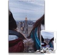 Puzzle de 1000 pièces pour Adultes - Empire State Building - Jeu de Construction Stimulant - Cadeau d'anniversaire - Dimensions 38x52cm