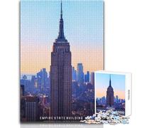 Puzzle de 1000 pièces pour Adultes - Empire State Building - Jeu de Puzzle Unique et Stimulant - Activités familiales - Idée Cadeau d'anniversaire - Dimensions 38x52cm