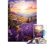Puzzle de 1000 pièces pour Adultes en Papier représentant Un Paysage au Coucher du Soleil Un défi à relever pour Toute la Famille Jeu Familial adapté aux Personnes de 14 Ans et Plus (50x75cm)