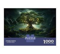 Puzzle De 1000 Pièces pour Adultes Enchanted Forest Glowing Tree Puzzle pour Adultes, Jouet, Décoration Murale, Décoration Parfaite, Cadeaux Uniques pour Anniversaire Et Noël 38x26cm/1000pcs