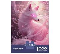 Puzzle De 1000 Pièces pour Adultes Enchanted Fox in Bloom -3 Puzzle Adulte, Jeu De Réflexion, Défi Difficile À Terminer 70x50cm/1000pcs