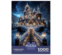 Puzzle De 1000 Pièces pour Adultes Enchanted Winter Castle Puzzle Adulte, Jeu De Réflexion, Défi Difficile À Terminer 70x50cm/1000pcs