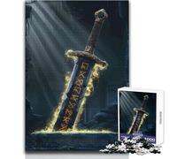 Puzzle de 1000 pièces pour Adultes : Épée Antique en ruines, Casse-tête, Jeu Familial, œuvre d'art, Cadeau de Noël Secret Dimensions : 38x26 cm