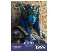 Puzzle De 1000 Pièces pour Adultes Epic Egyptian Warrior Woman Art Print Puzzles pour Adultes - Améliorez Votre Mémoire - Activités Ludiques À Faire À La Maison - Idéal comme Cadeau 38x26cm/1000pcs