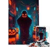 Puzzle de 1000 pièces pour Adultes Épouvantail néon Jeu Impossible Jeu éducatif Idée Cadeau Apprentissage et éducation (Dimensions 75x50cm)