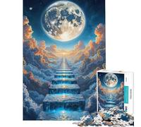 Puzzle de 1000 pièces pour Adultes « Escalier céleste » Difficile et Stimulant Une œuvre d'art Jeu éducatif Convient aux Personnes de 14 Ans et Plus (38x52cm)