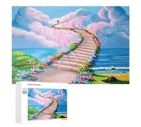 Puzzle de 1000 pièces pour Adultes - Escaliers du Paradis. Puzzle Amusant pour Tous Les âges, Anti-Stress et détente. Décoration intérieure. Objet de Collection. 70 x 100 cm.
