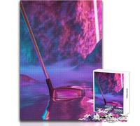 Puzzle de 1000 pièces pour Adultes, esthétique et néon, idéal pour des soirées Jeux en Famille, Analyse et logique, Jouet Anti-Stress, Dimensions : 38x52cm