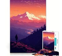 Puzzle de 1000 pièces pour Adultes,esthétique Nature,Pixel Art,découpe Fine,Jeu de réflexion,Jeu Calme,décoration de Noël (38x52cm)