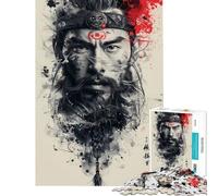 Puzzle de 1000 pièces pour Adultes et Adolescents Gengis Khan Dschingis Khan Portrait Historique Jeu de Construction Manuelle pour Les Femmes pour Un Anniversaire ou comme Cadeau Unique