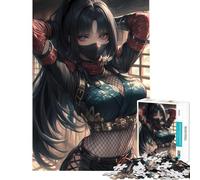 Puzzle de 1000 pièces pour Adultes et Adolescents Guerrier Ninja furtif Un Jeu de réflexion Stimulant Amusant et Humoristique à partir de 14 Ans (50x75cm)