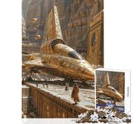 Puzzle de 1000 pièces pour Adultes et Adolescents Jeu éducatif égyptien sur Le thème de la Technologie cachée Une œuvre d'art Jouet Anti-Stress Chaque pièce est Unique (38x52cm)