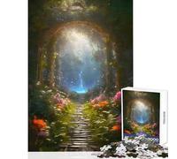 Puzzle de 1000 pièces pour Adultes et Adolescents La Cascade cachée Jeu Familial Cadeau d'anniversaire Niveau Difficile (50x75cm)