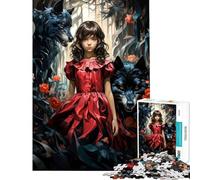 Puzzle de 1000 pièces pour Adultes et Adolescents Le Petit Chaperon Rouge Jeu Amusant Course de Vitesse Manuelle Idéal comme Cadeau (Dimensions 38x26cm)