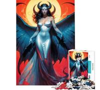 Puzzle de 1000 pièces pour Adultes et Adolescents Magnifique Puzzle de la déesse Lilith Jeu de Construction de 1000 pièces Jeu d'analyse et de logique Stimulant Cadeau (50x75cm)