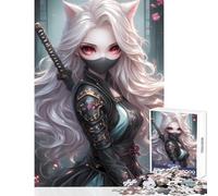 Puzzle de 1000 pièces pour Adultes et Adolescents Thème Anime Ninja Renard Décoration intérieure Jouet œuvre d'art Cadeau Jeu Amusant pour renforcer Les Liens du Couple Dimensions 38x26cm