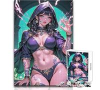 Puzzle de 1000 pièces pour Adultes et Adolescents, thème Anime, sorcière audacieuse, Jeu éducatif, Analyse et logique, œuvre d'art, Format 38x52cm