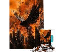 Puzzle de 1000 pièces pour Adultes et Adolescents Thème Apocalypse Crow Décoration Murale Amusante et Originale Cadeau d'anniversaire Unique (38x26cm)