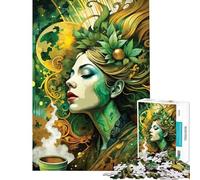 Puzzle de 1000 pièces pour Adultes et Adolescents Thème Harmonie du café Décoration Murale Améliore la mémoire Niveau Difficile et Stimulant (38x52cm)