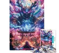 Puzzle de 1000 pièces pour Adultes et Adolescents Thème Temple des Dieux Décoration Murale Améliore la mémoire Difficile et Stimulant (Dimensions 38x52cm)