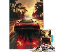 Puzzle de 1000 pièces pour Adultes et Adolescents Voiture Audi Noire Moderne Jeu Familial Difficile Idéal comme Cadeau (Dimensions 38x26cm)