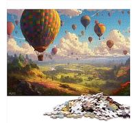 Puzzle de 1000 pièces pour Adultes et Enfants, Ballons à air Chaud, Puzzle en Bois pour Jeu de Puzzle Stimulant et Jeu en Famille 50 x 75 cm