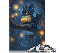 Puzzle de 1000 pièces pour adultes et enfants en bas âge, motif dragon, créatif, rectangulaire, en papier, amis et famille, 1000 pièces (38 x 26 cm)