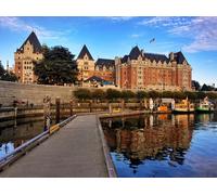 Puzzle de 1000 pièces pour Adultes et Enfants - Jeu éducatif et Stimulant - Thème : Rivières et Marinas du Canada, Victoria - 38 x 26 cm