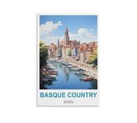 Puzzle de 1000 pièces pour Adultes et Enfants, Pays Basque Espagnol, Grand Puzzle de 52 x 38 cm.