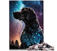 Puzzle de 1000 pièces pour Adultes et Enfants, pointeur Allemand à Poil Court, Puzzle en Bois, Cadeaux de noël pour Femmes, 50x75cm