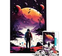 Puzzle de 1000 pièces pour Adultes Explorez des Mondes extraterrestres ! Jeu de réflexion Stimulant et intellectuel idéal pour améliorer Votre mémoire (50x75cm)