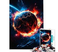 Puzzle de 1000 pièces pour Adultes Explosion d'une planète dans l'espace Stimule Le Cerveau Idéal pour Passer Le Temps à la Maison Jeu Familial pour Les 14 Ans et Plus (38x26cm)