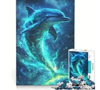 Puzzle de 1000 pièces pour Adultes Faits étonnants sur Les Dauphins, Jeux éducatifs, Analyse et logique, Cadeau d'anniversaire, Cadeau de Voyage 50x75cm