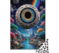 Puzzle De 1000 Pièces pour Adultes Fantasy Rainbow Forest Puzzles pour Adultes Vacances À La Maison Tue-t-il Le Temps Chaque Pièce Est Unique - Un pour Les Joueurs 52x38cm/1000pcs