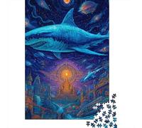 Puzzle De 1000 Pièces pour Adultes Fantasy Underwater Cityscape Puzzles pour Adolescents Jeu De Réflexion Améliore La Mémoire Défi Éducatif 70x50cm/1000pcs