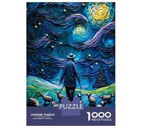 Puzzle De 1000 Pièces pour Adultes Farmer and His Sheeps Puzzle, Jouet, Décoration Murale, Difficile Et Stimulant 52x38cm/1000pcs