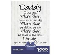 Puzzle De 1000 Pièces pour Adultes Father Day Quote Daddy Puzzles pour Adolescents Cadeau d'anniversaire Stimule Le Cerveau Jeu Stimulant Cadeaux 70x50cm/1000pcs