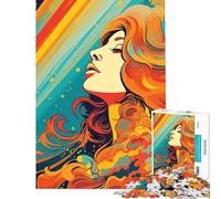 Puzzle de 1000 pièces pour Adultes Feel Woman en risographie Un Jeu Stimulant et Relaxant pour Les 14 Ans et Plus (38x52cm)