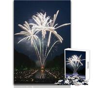 Puzzle de 1000 pièces pour Adultes - Feu d'artifice sur l'eau - Un Passe-Temps paisible et satisfaisant - Assemblage Parfait - Découpe de précision - Dimensions:38x52cm